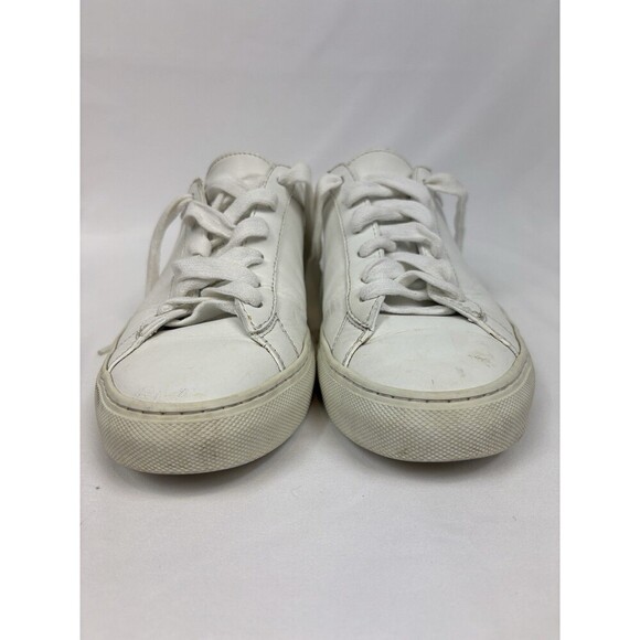 Koio Capri Triple White Leather Sneakers 39 Made in Italy Lace Up Minimalist - Picture 11 of 16